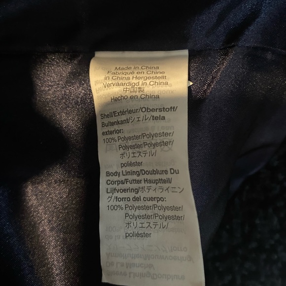 J Crew Women's Navy Ivory Olive Colorblock Sherpa Coat Medium K3106 ($36… - Picture 8 of 9